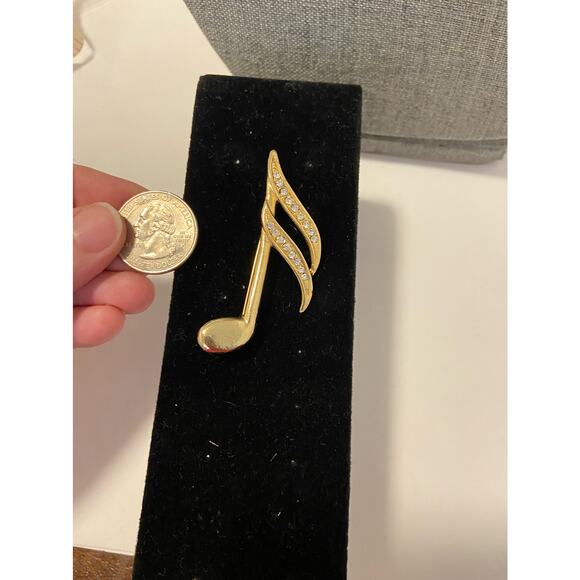 Music note brooch - Picture 2 of 4